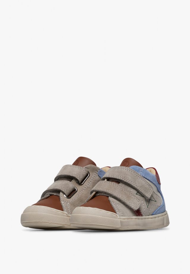 NATURINO NERYS VLSchuhe aus Leder und Veloursleder, Grau-Braun