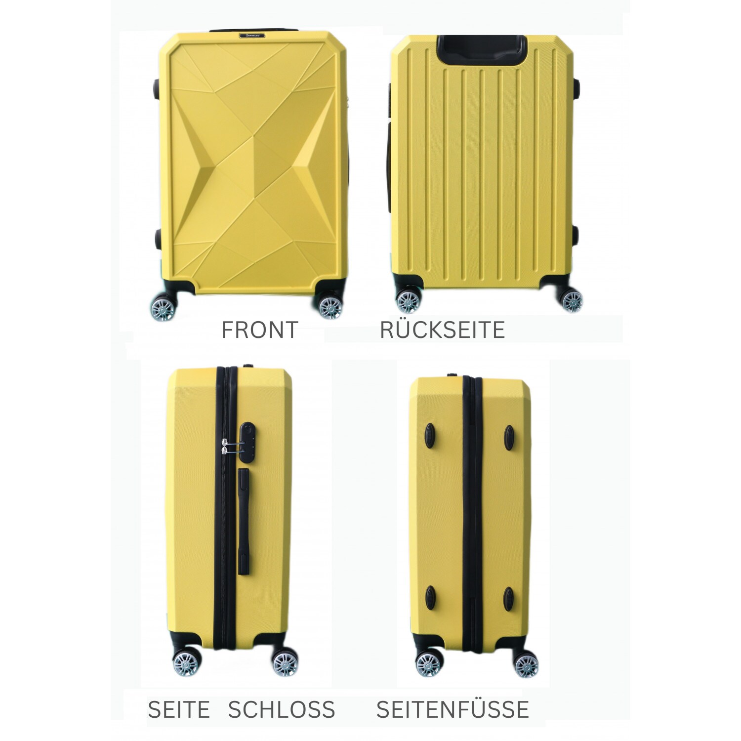 Reisekoffer ABS-03 Koffer 3-teilig Hartschale Trolley Set