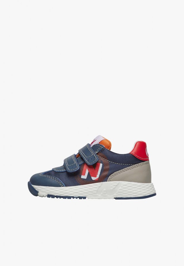NATURINO JESKO 2 VL.Sneakers aus Veloursleder und technischem Gewebe, Blau