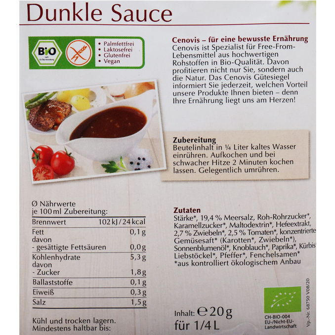 BIO Dunkle Sauce, 20g von Cenovis
