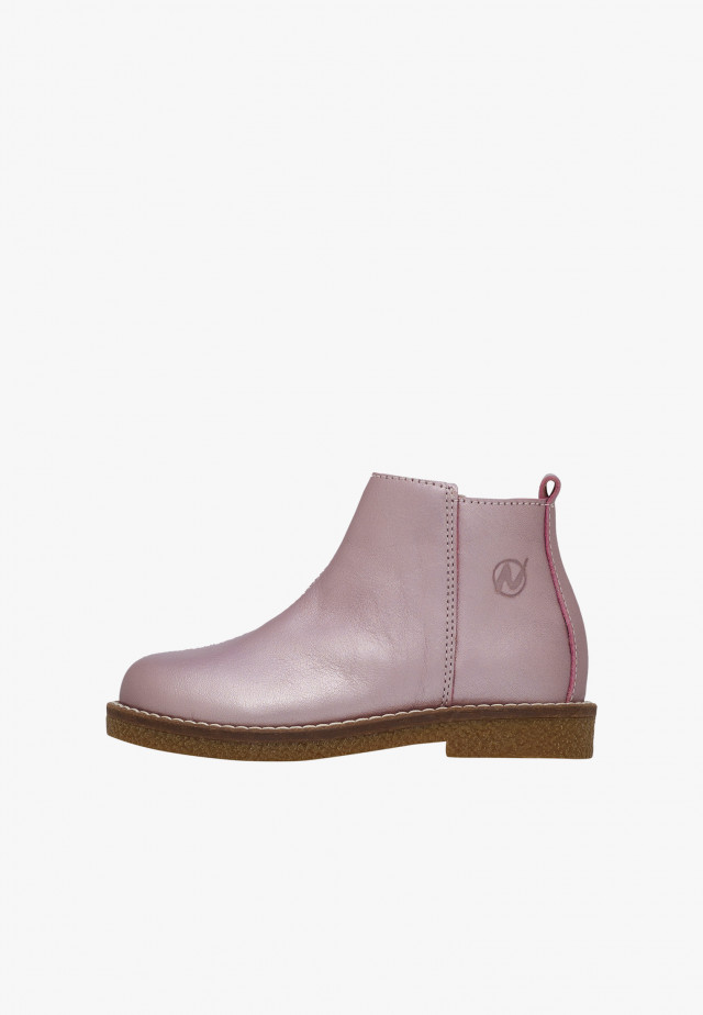 NATURINO DASIEStiefeletten aus Leder, Rosa