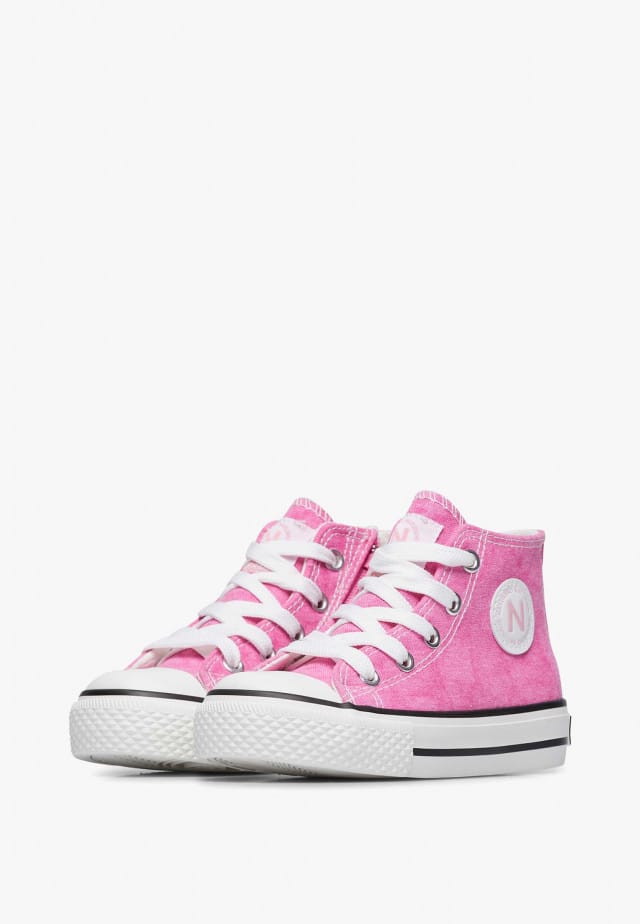 NATURINO YLFAS.Knöchelschuhe aus Stoff, Rosa