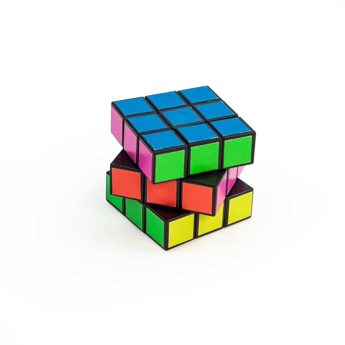 Neon Zauberwürfel mini 3x3cm
