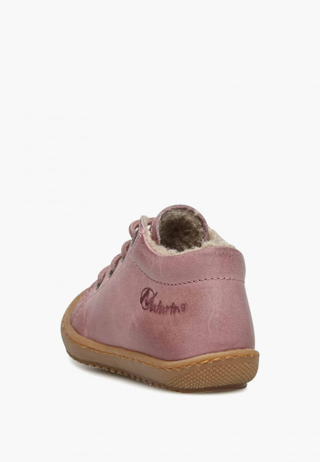 NATURINO RACOONLauflernschuhe mit Wollfutter, Rosa
