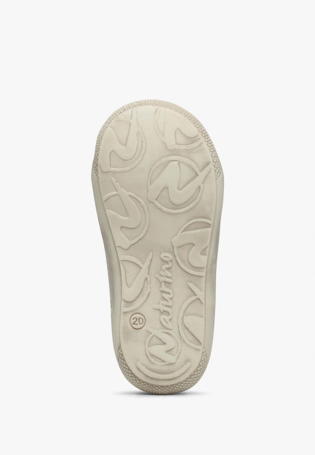 NATURINO COCOON VLLauflernschuhe aus Nappaleder, Weiß-Rosa