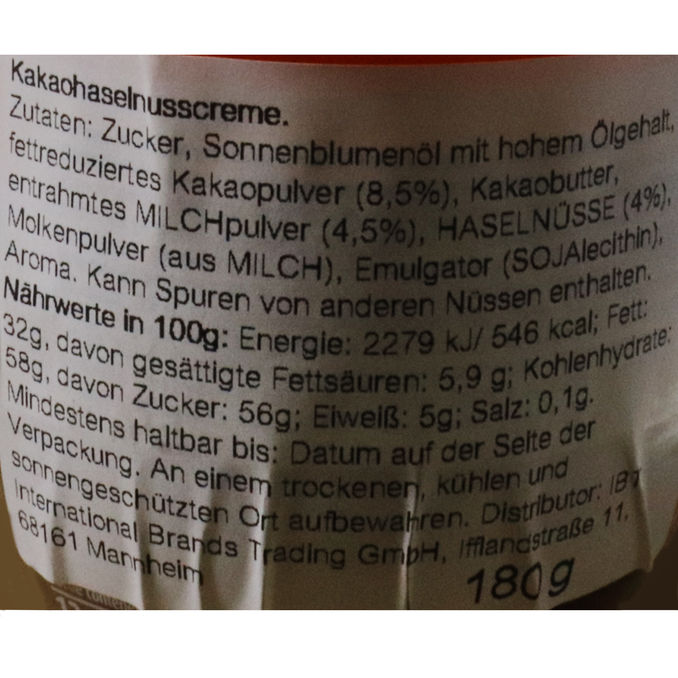 Haselnuss-Nougat-Creme, 180g von Nocilla