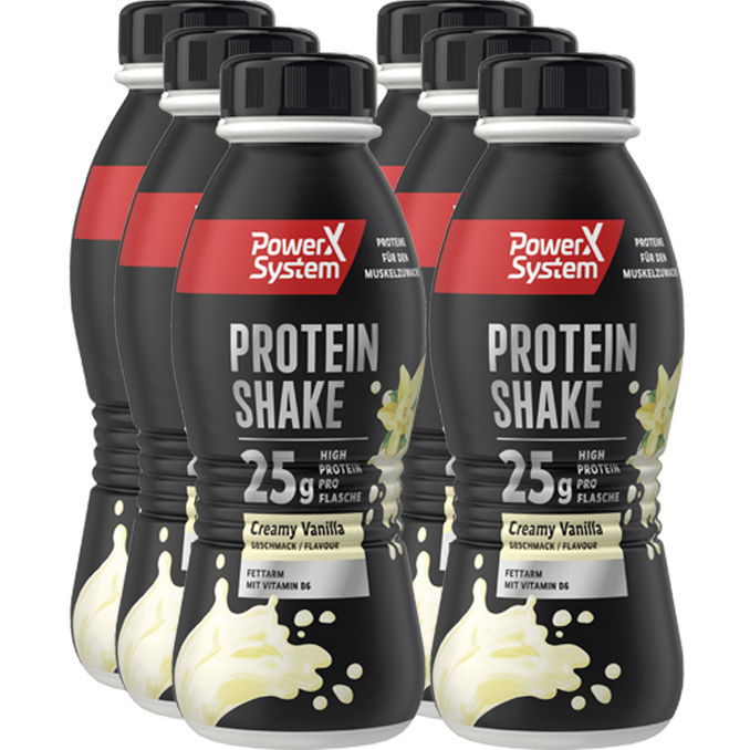 Protein Shake Creamy Vanille, 6er Pack, 6 x 310ml von Power System