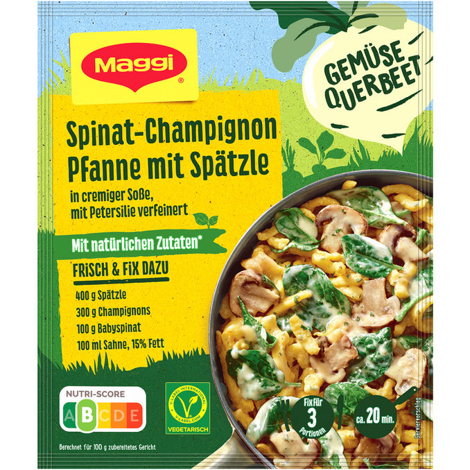Fix Spinat Champignon Pfanne, 30g von Maggi