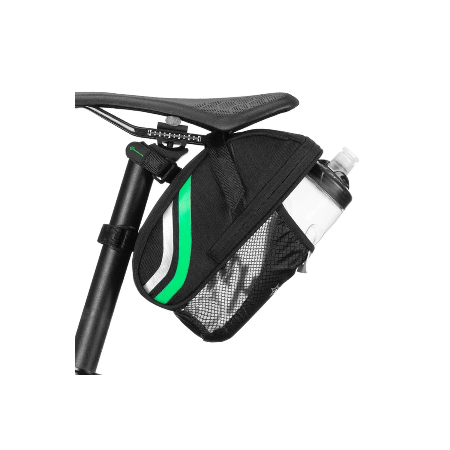 Fahrradtasche unter dem Sattel – schwarz - Satteltasche mit