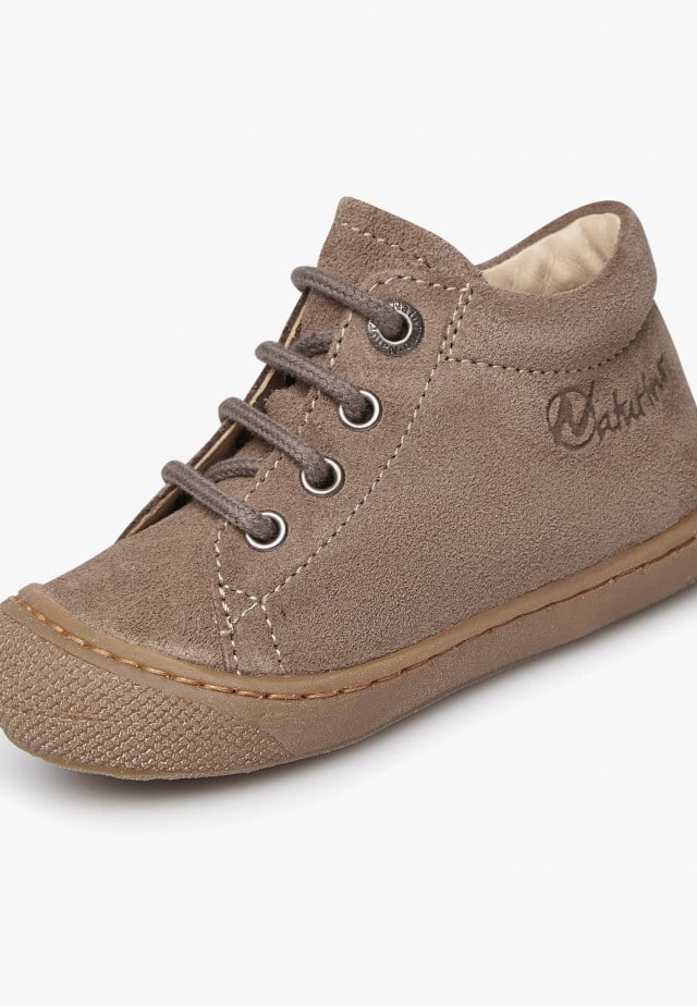 NATURINO COCOONLauflernschuhe aus Veloursleder, Tabak