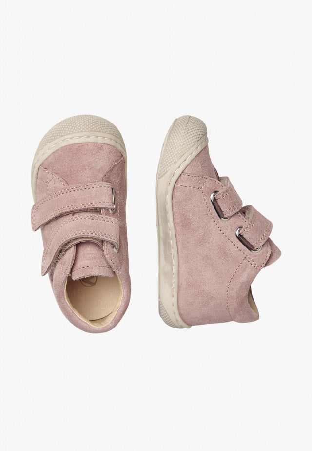 NATURINO COCOON VLLauflernschuhe aus Veloursleder, Altrosa