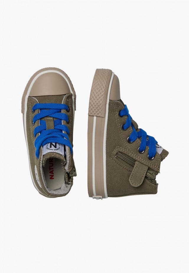 NATURINO YLFAS.Sneakers aus Stoff, Militärgrün