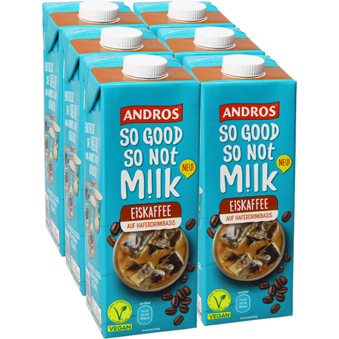 Hafer Eiskaffee, 6er Pack, 6x 1L von Andros