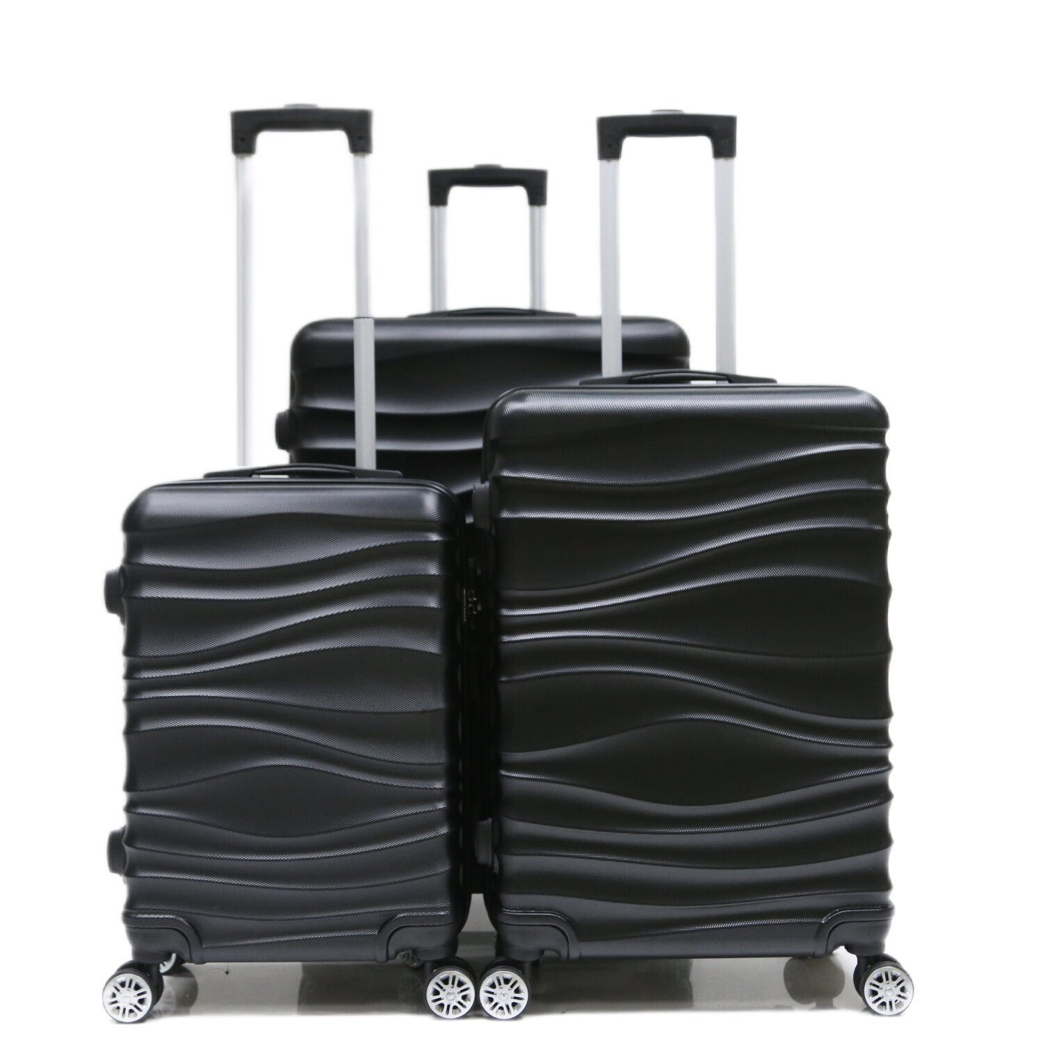 Reisekoffer Koffer 3 tlg Hartschale Trolley Set Kofferset Handgepäck