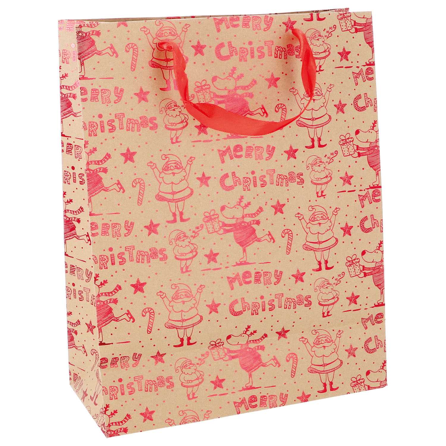 Geschenktüte A4 WH Kraft 3fach