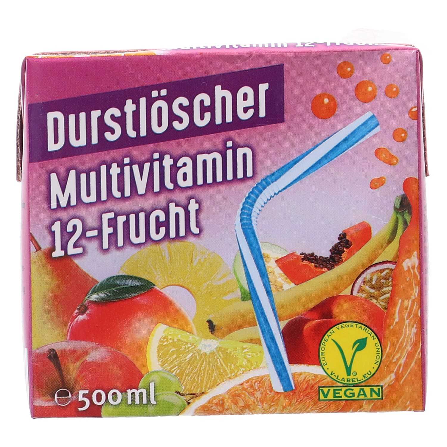 Durstlöscher Fruchtsaftgetränk Multivitamin 12-Frucht 500 ml