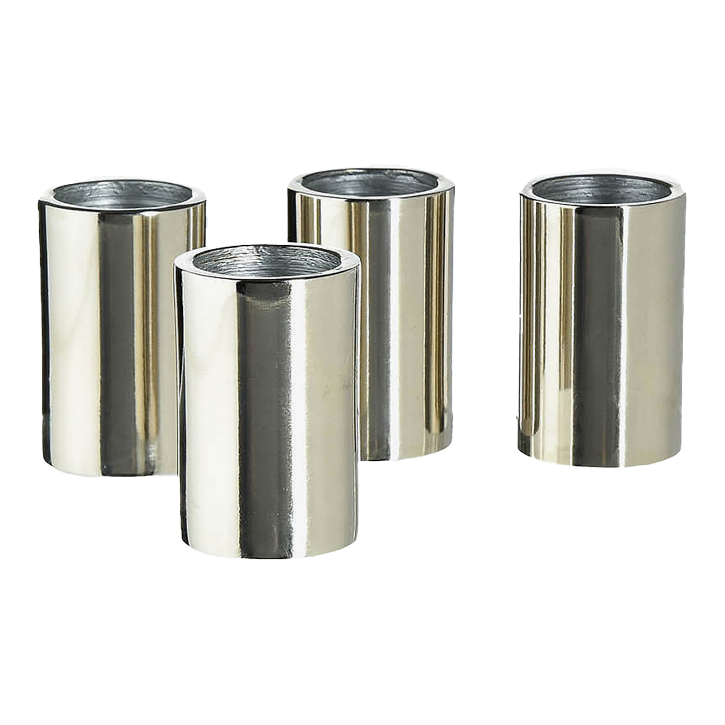 silber, ⌀ 3 x H 4 cm, 4 Stück