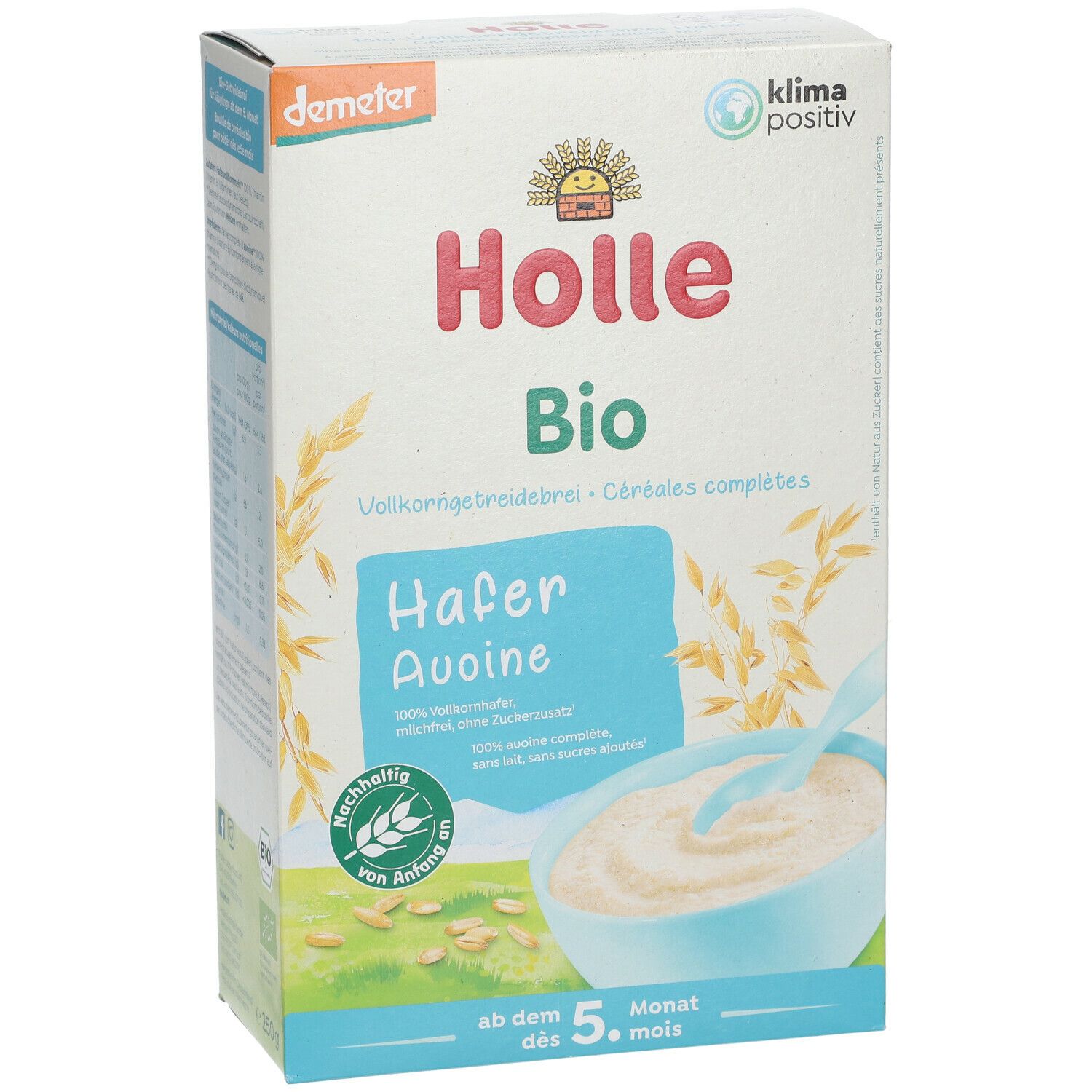 Holle Bio Vollkorngetreidebrei Hafer ab dem 4. Monat