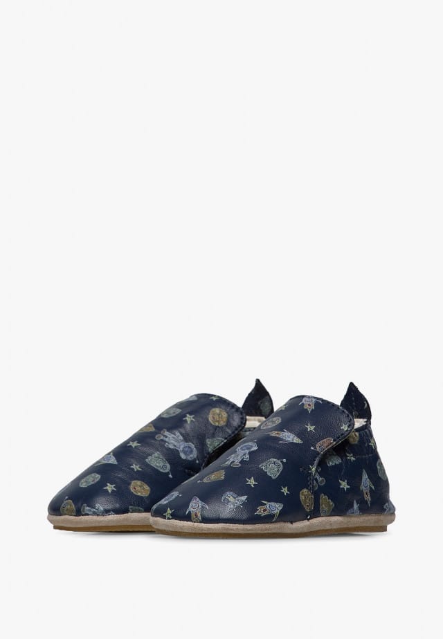 NATURINO PLUMARD 2Krabbelschuhe aus Leder, Blau