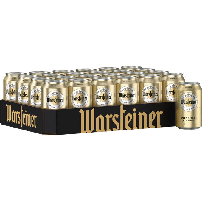 Warsteiner Pilsener, 24er Pack (EINWEG) zzgl. Pfand, 24x0,33L von Warsteiner