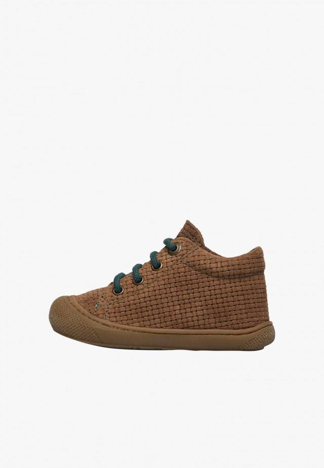 NATURINO COCOONLauflernschuhe aus Veloursleder, Braun