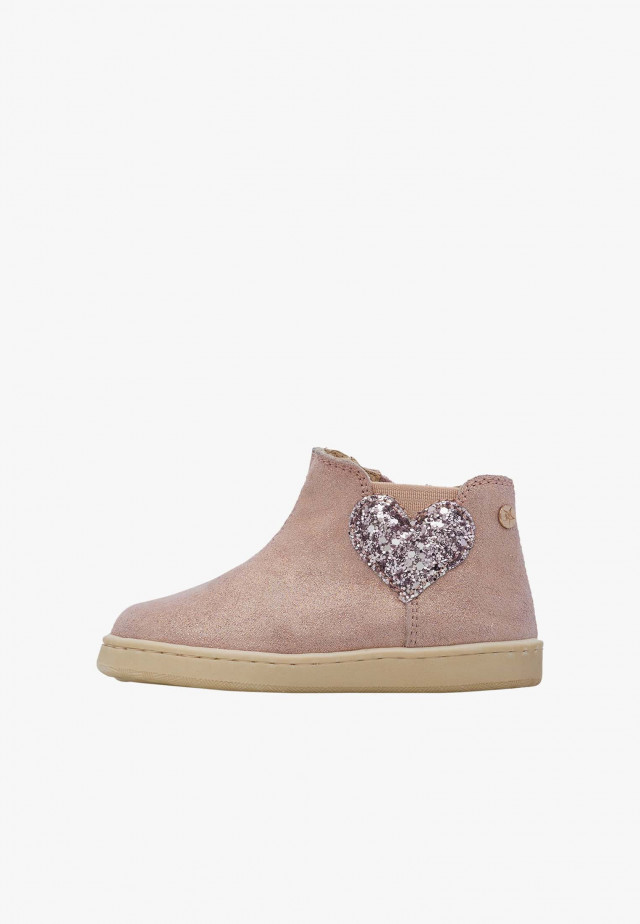 NATURINO GLARNY HIGH 2Stiefeletten aus Veloursleder, Rosa