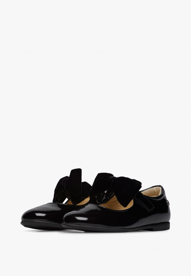 NATURINO SIELLEBallerinas aus Lackleder, Schwarz