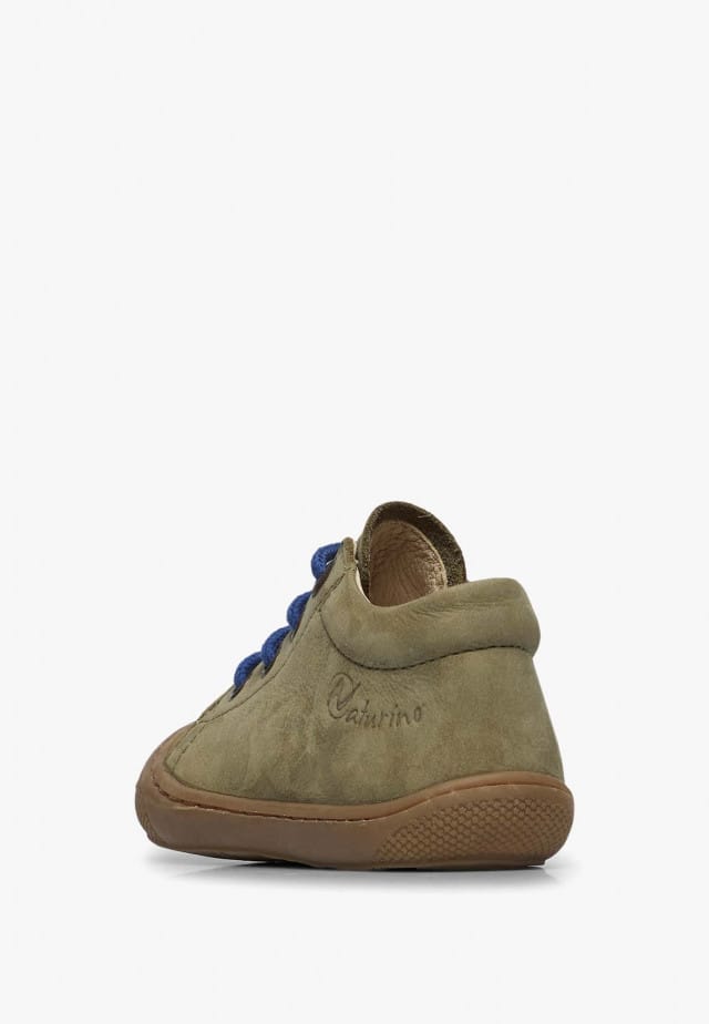 NATURINO COCOONLauflernschuhe aus Veloursleder, Militärgrün