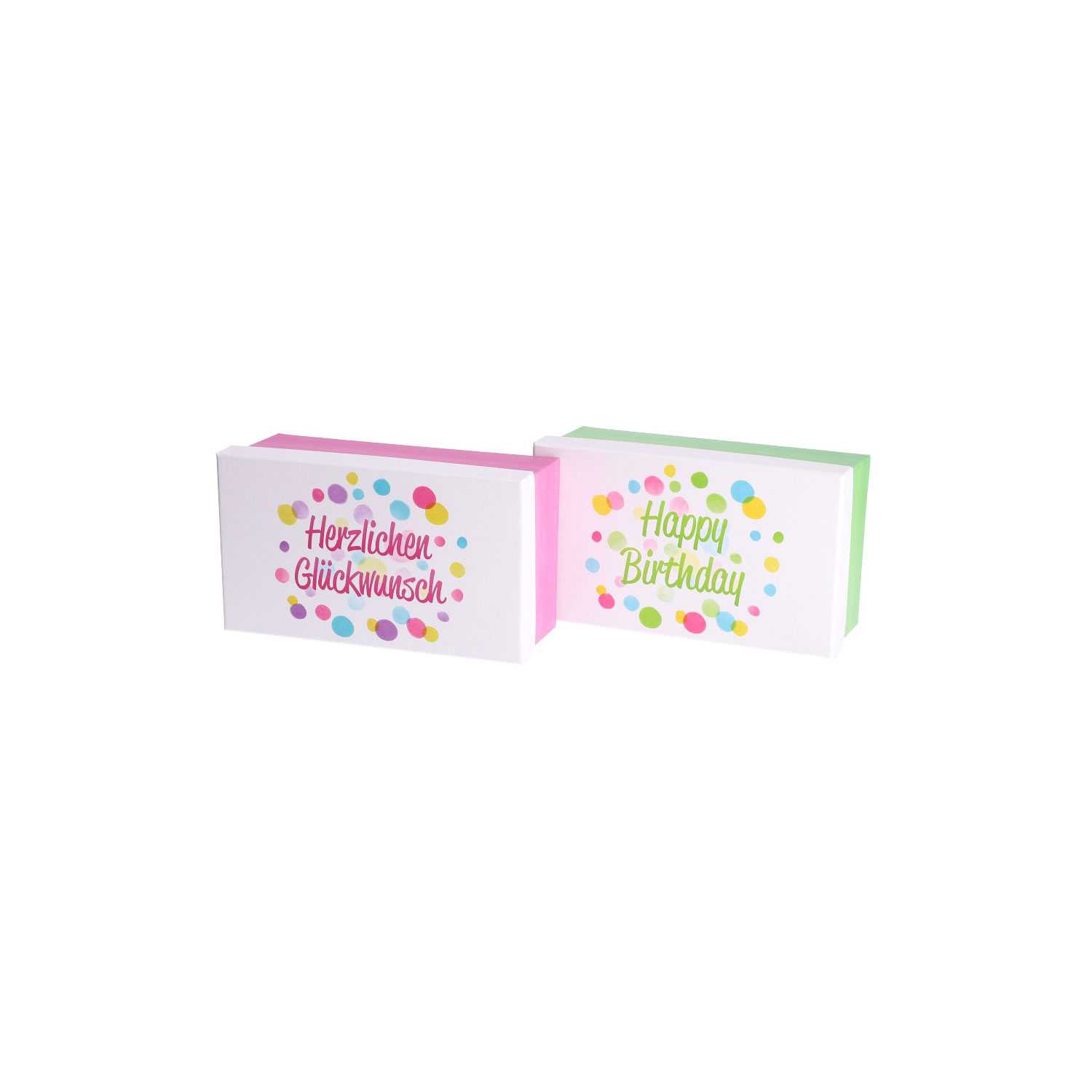 Geschenkbox Greetings, Größe 1, sortiert