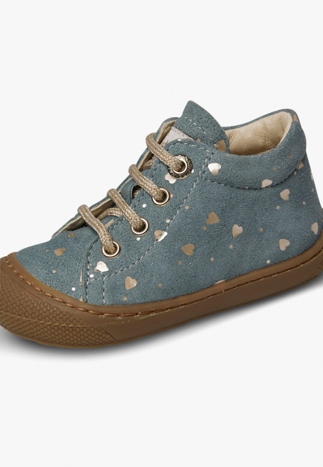 NATURINO COCOONLauflernschuhe aus Veloursleder, Salbei