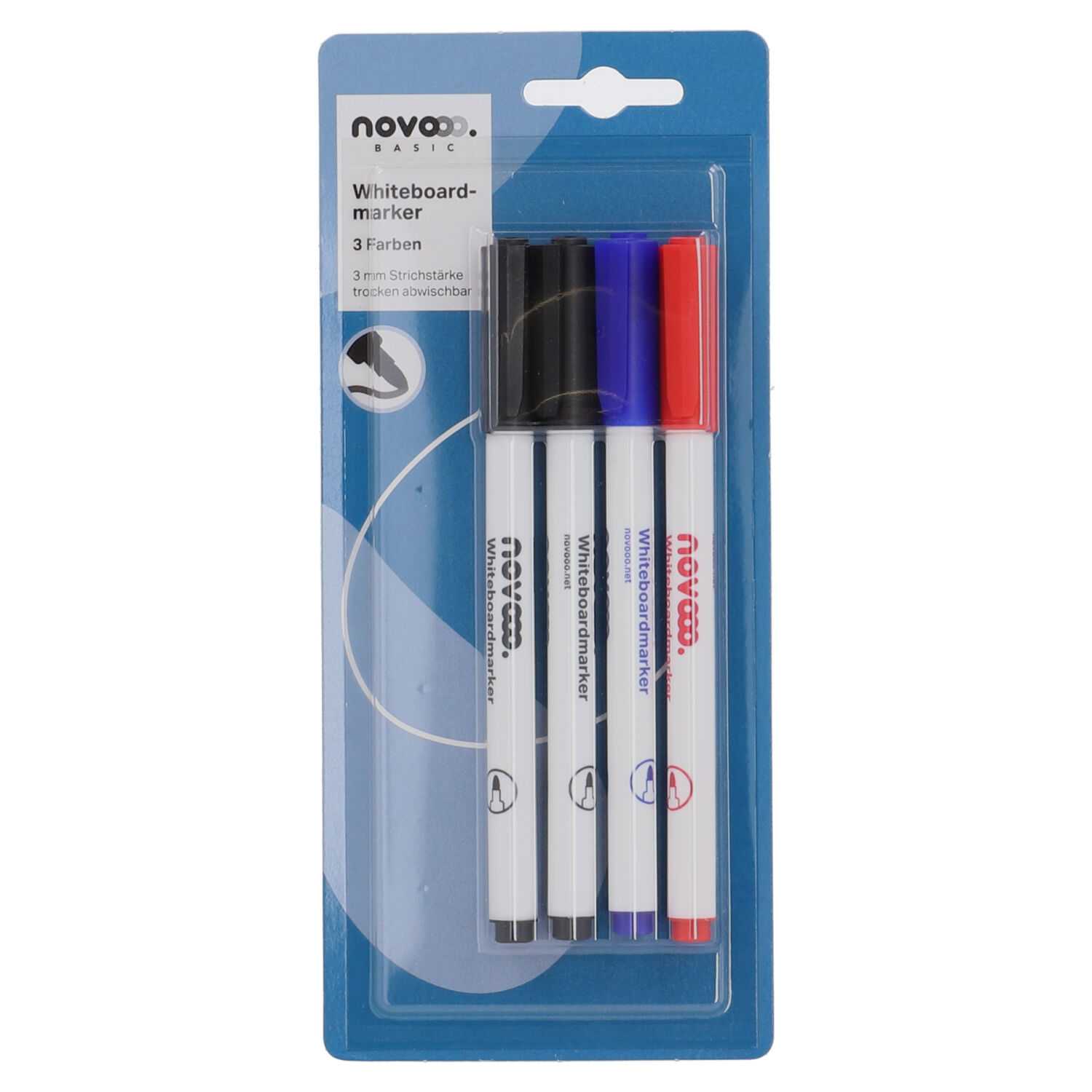 novooo Marker für Whiteboard 4er