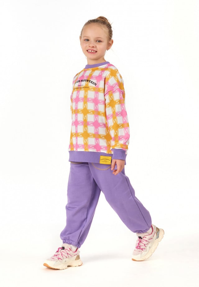 YORISweatshirt, Rosa-Weiß