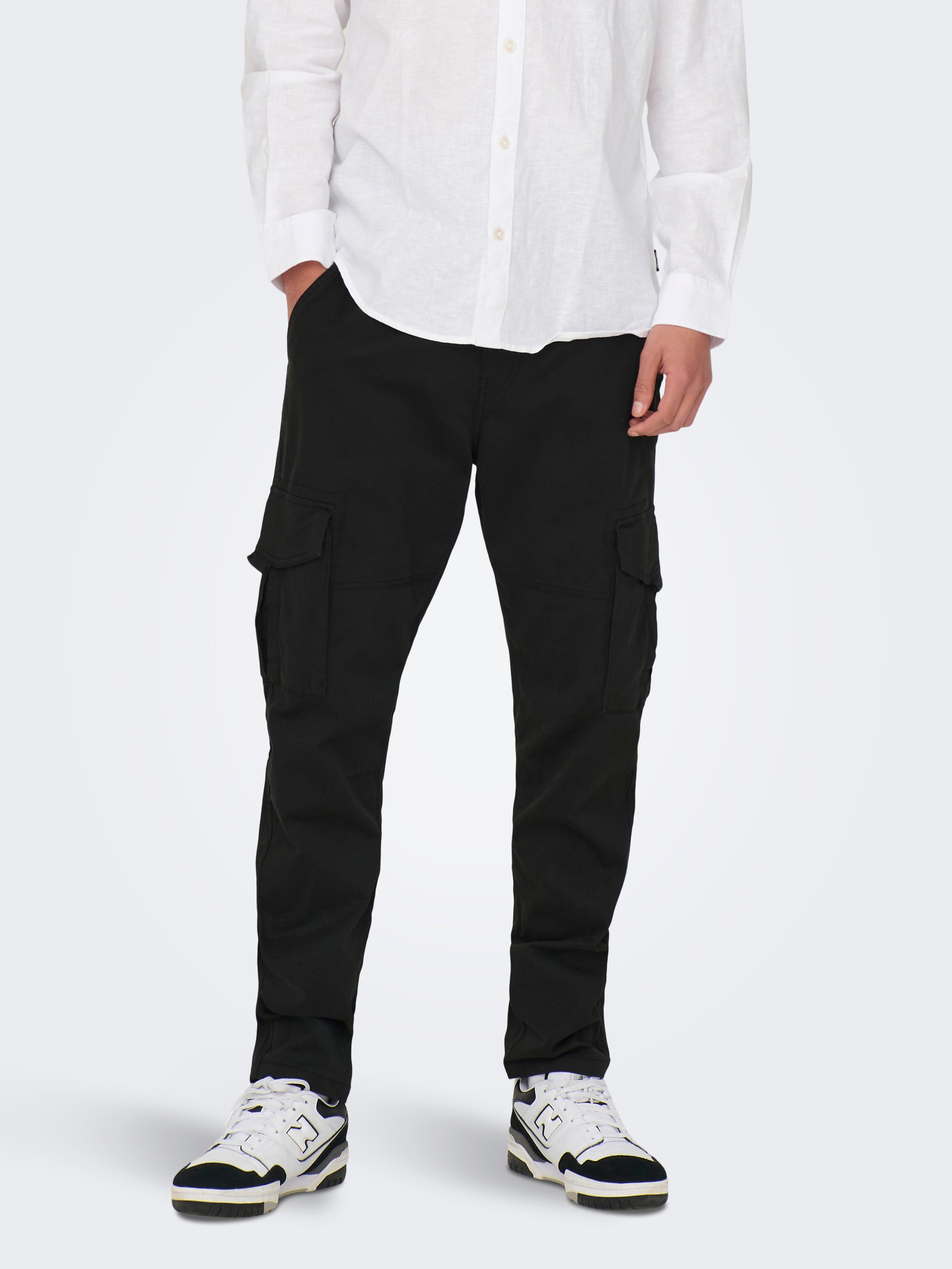 ONSDEAN Verjüngt Cargo-Hose Black