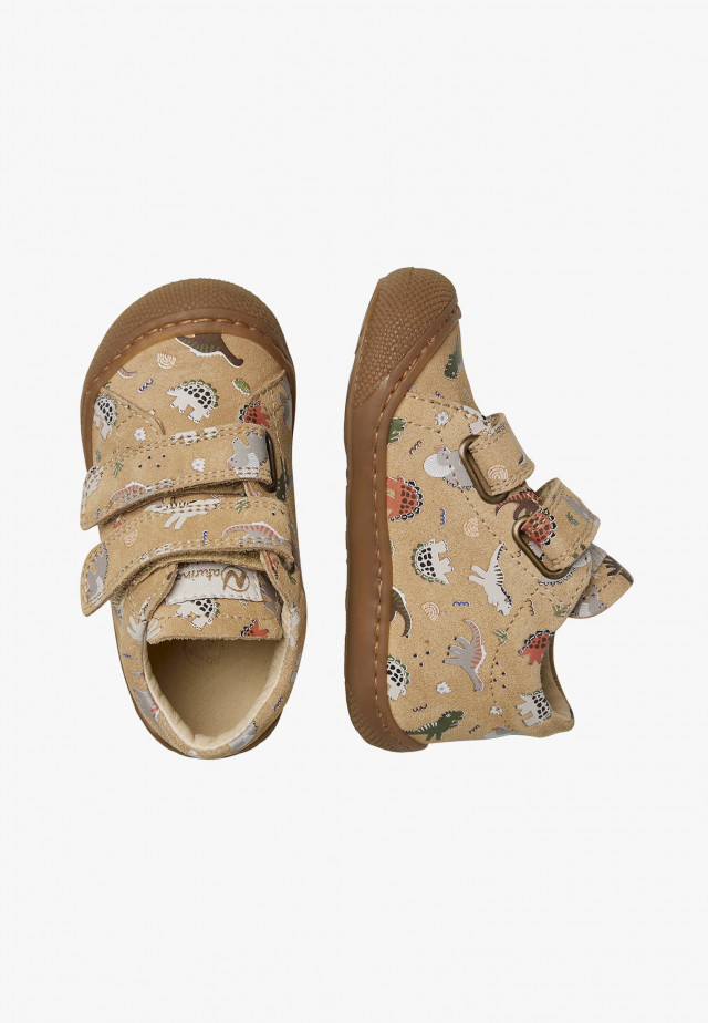 NATURINO COCOON VLLauflernschuhe aus Veloursleder, Beige