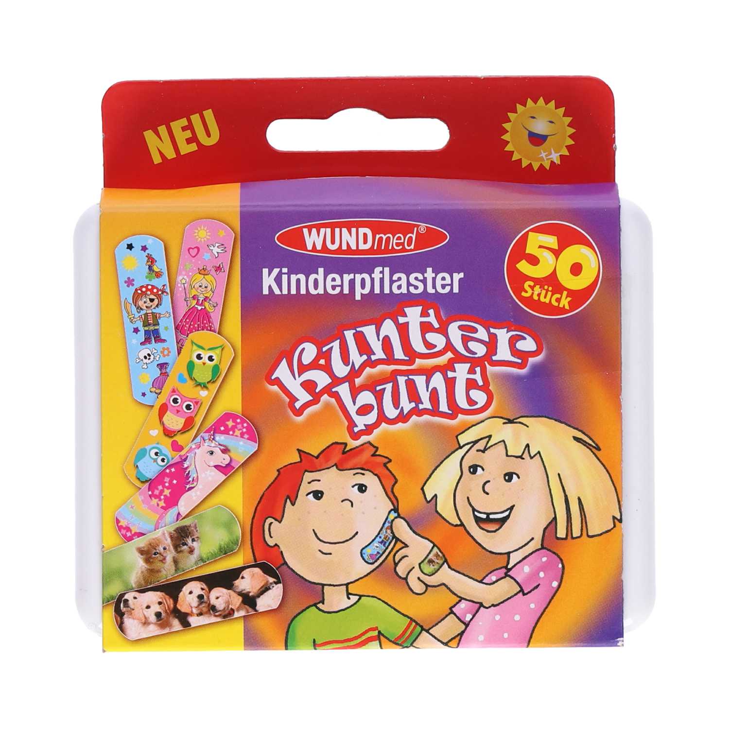 WUNDmed® Kinderpflaster Pflasterbox 63 x 19 mm 50er