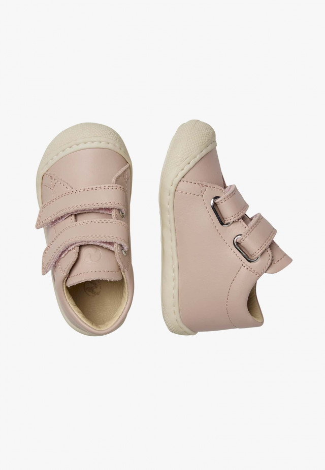NATURINO COCOON BEAR 2 VLLauflernschuhe aus Leder mit Bärenpatch, Rosa