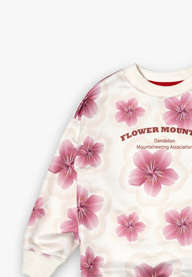YORI-TWOSweatshirt, Weiß-Rosa