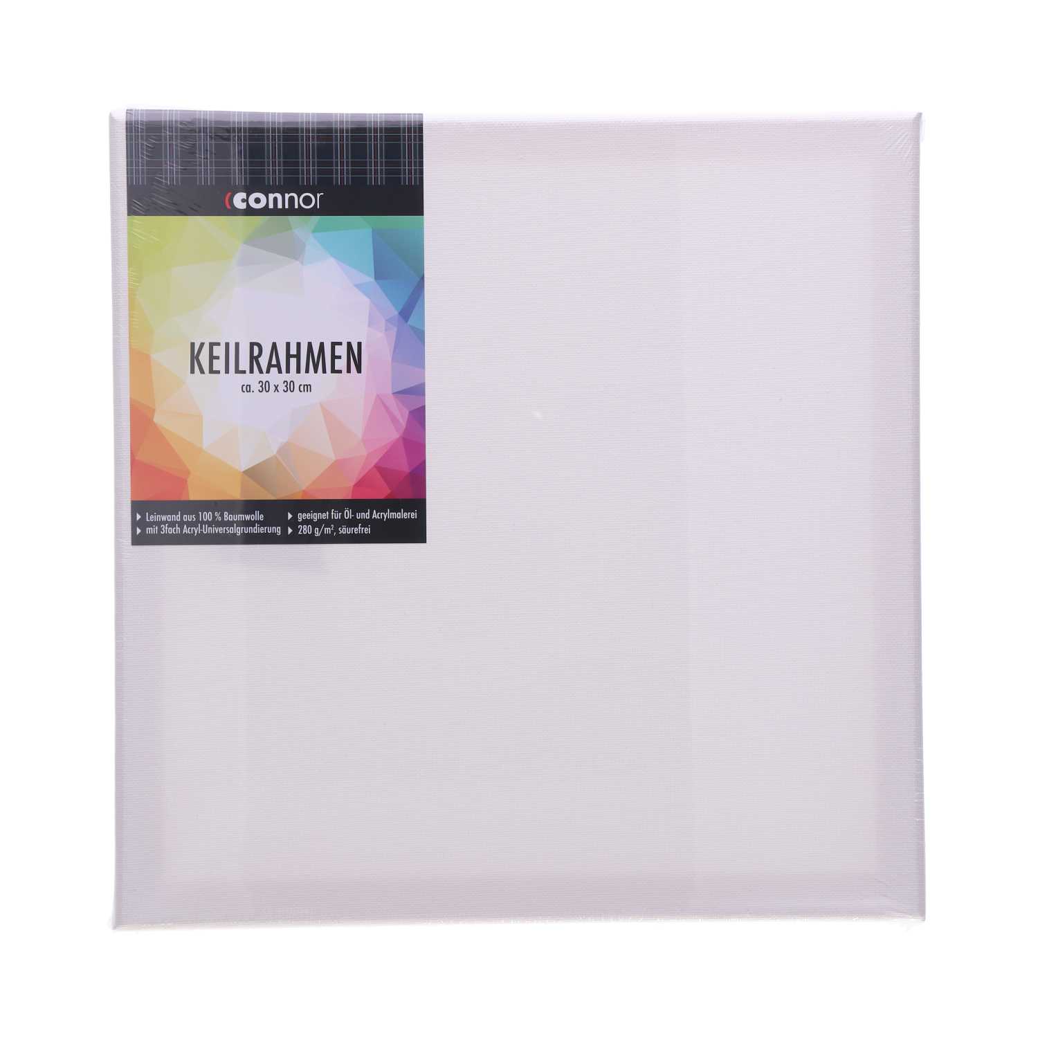 Connor Keilrahmen 30 x 30 cm 100% Baumwolle 280 g/m²