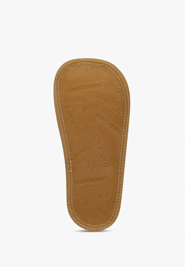 NATURINO DLENKrabbelschuhe mit Hund-Patch, Marineblau