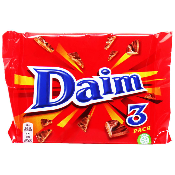 Daim Riegel, 3er Pack, 3x28g von Daim