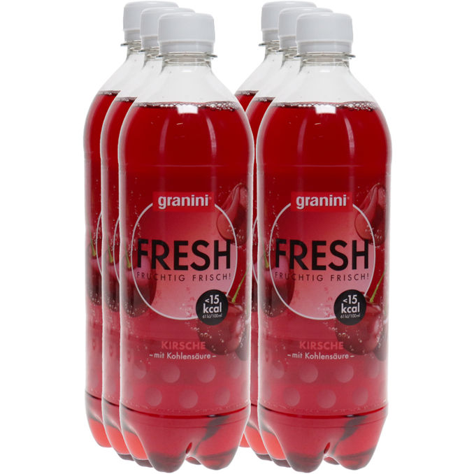 Kirsche Limo, 6er Pack (EINWEG) zzgl. Pfand, 6x 0,75L von granini