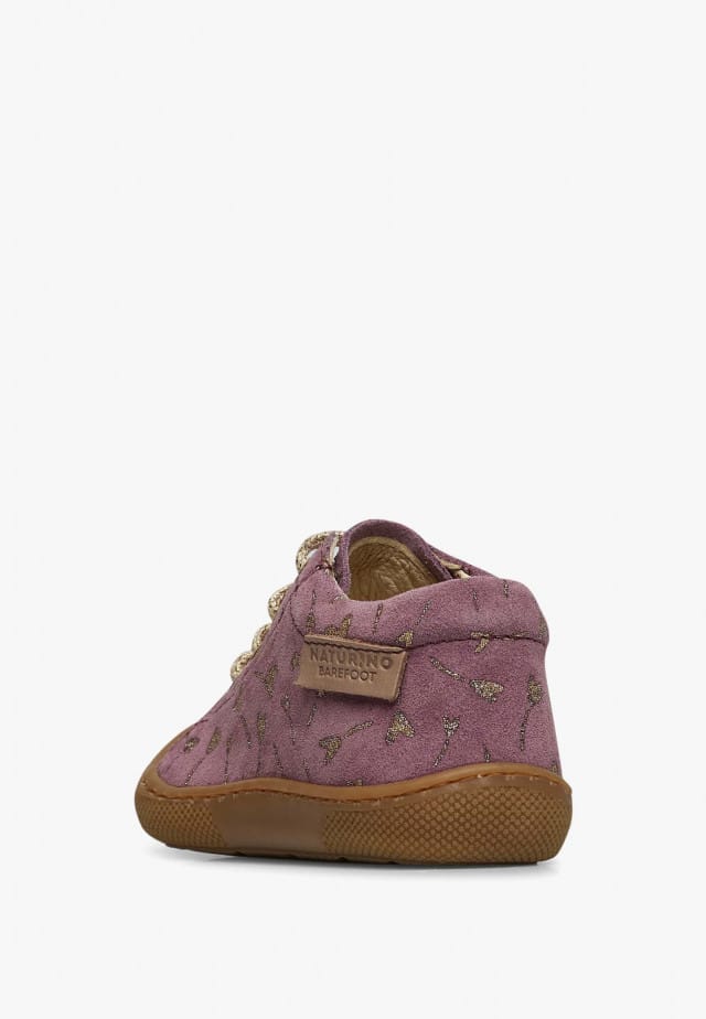 NATURINO AMURBarfußschuhe aus Veloursleder, Violett