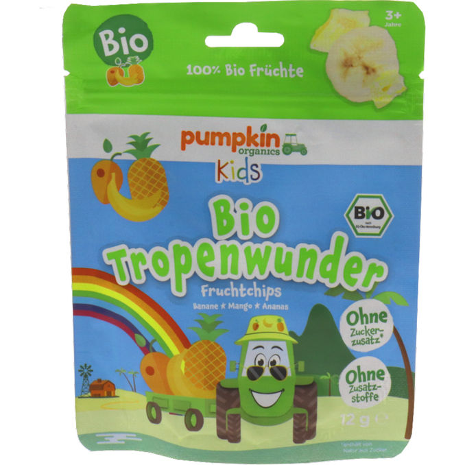 BIO Tropenwunder Fruchtchips, 12 G von Pumpkin Organics