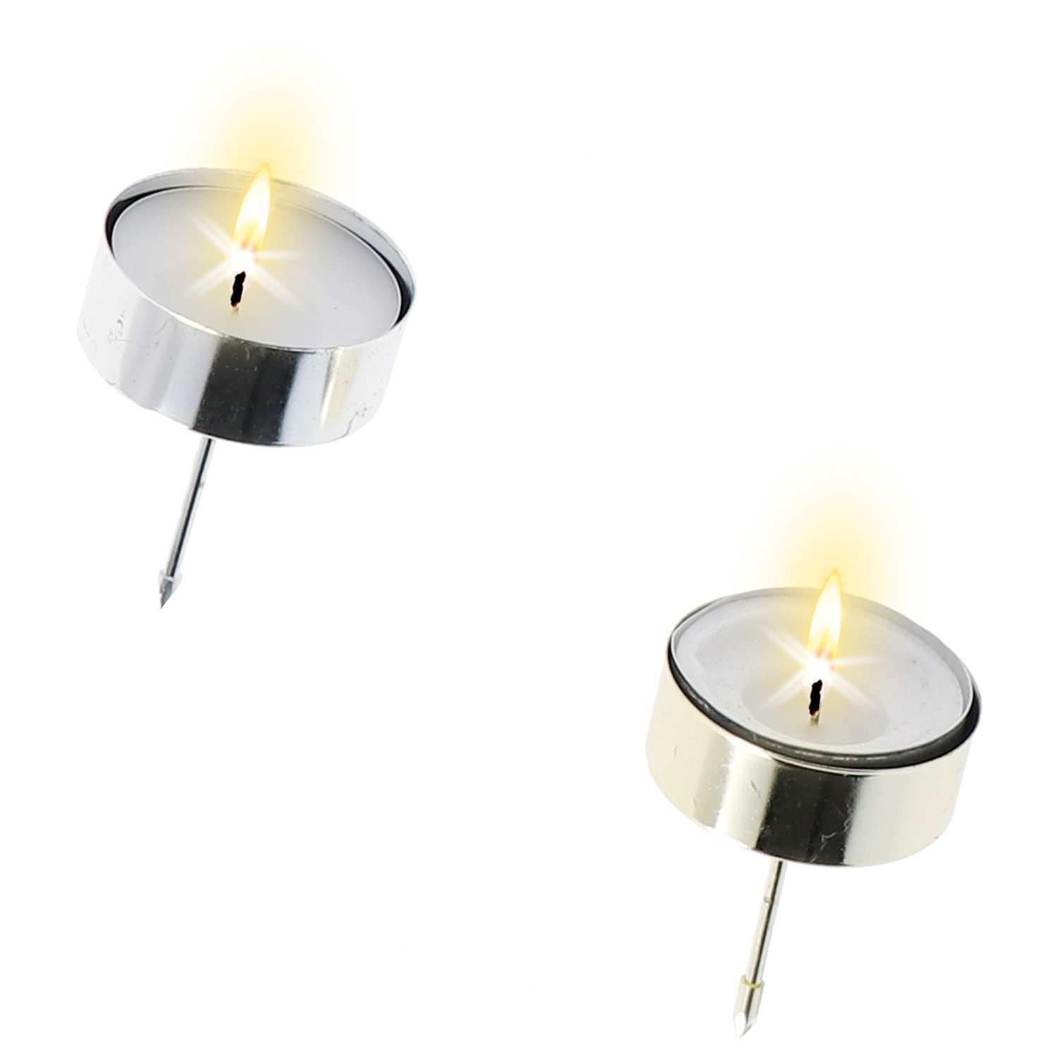novooo Teelichthalterstecker 4er gold/silber
