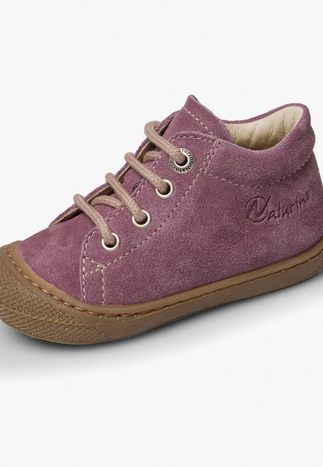 NATURINO COCOONLauflernschuhe aus Veloursleder, Violett