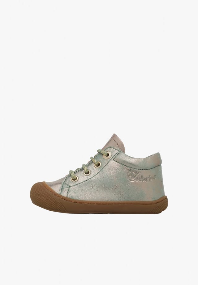NATURINO COCOONLauflernschuhe aus Leder, Taupe-Salbei