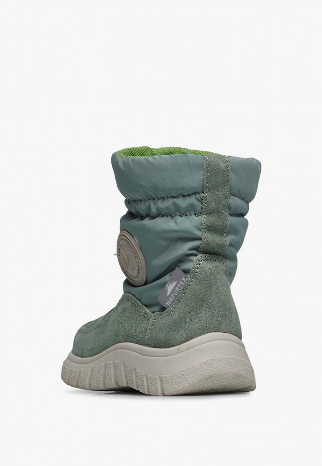 NATURINO VARNA 2 WP.Stiefel aus Veloursleder und technischem Gewebe, Salbei
