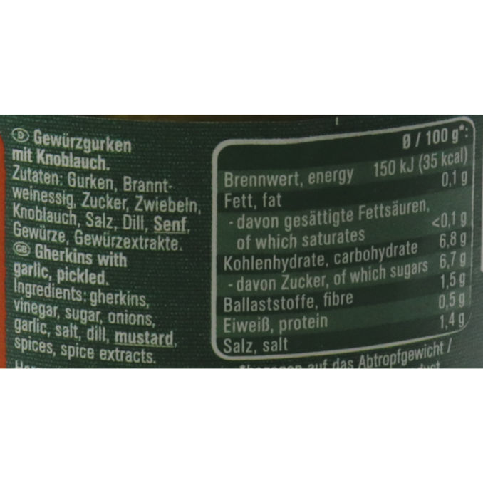 Knoblauchgurken, 360g von Spreewaldhof