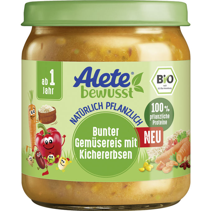 BIO Gemüsereis Kichererbse, 250g von Alete bewusst
