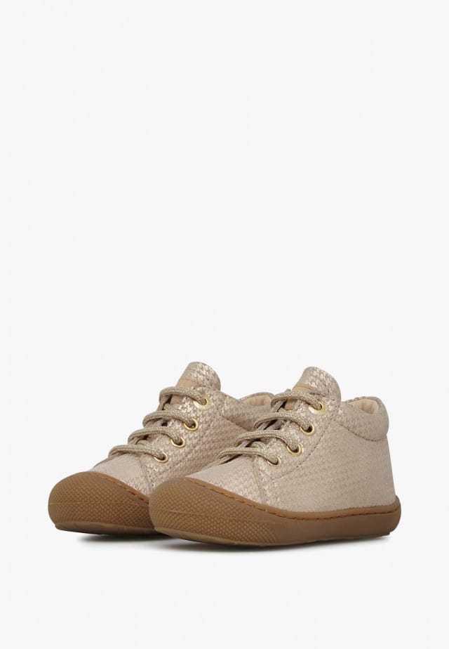 NATURINO COCOONLauflernschuhe aus Veloursleder, Platin